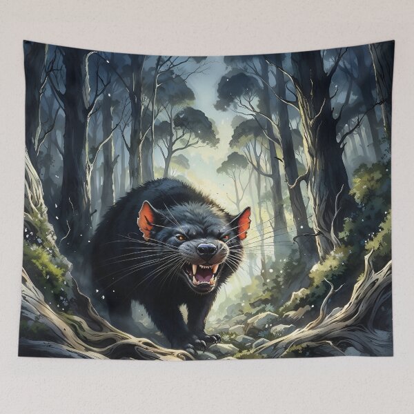 Item preview, Tasmanian Devil Snarling designed and sold by RubisLeaf.