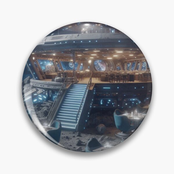 Item preview, Futuristic Space Dinner On An Asteroid. designed and sold by IrsathThaslima.