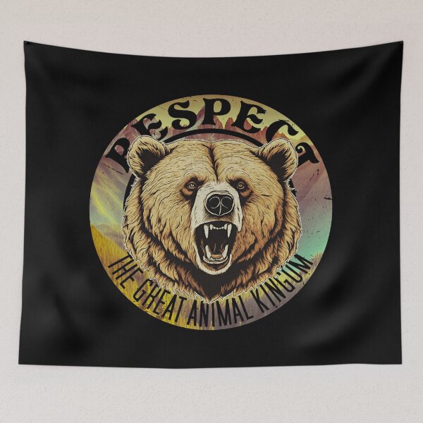 Item preview, Respect the great Animal Kingdom - Bear drawing designed and sold by FotoBuda.