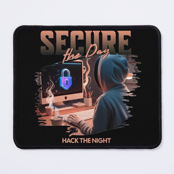 Item preview, Secure the day, Hack the night. Ethical hacking T-Shirt designed and sold by Touched by Starlight.