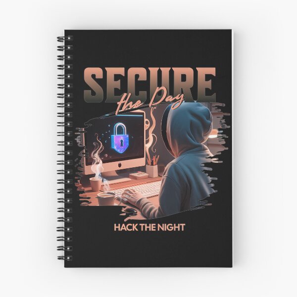 Item preview, Secure the day, Hack the night. Ethical hacking T-Shirt designed and sold by Touched by  Starlight.