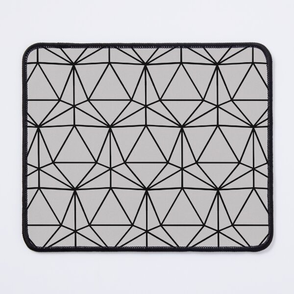 Item preview, Ash and Black Dodecahedron DND TTRPG Repeating Pattern designed and sold by ReverieFab.
