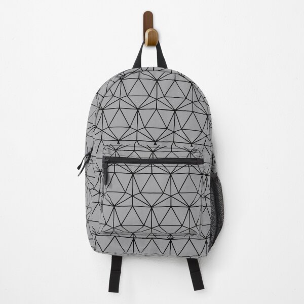 Item preview, Light Gray and Black Dodecahedron DND TTRPG Repeating Pattern designed and sold by ReverieFab.