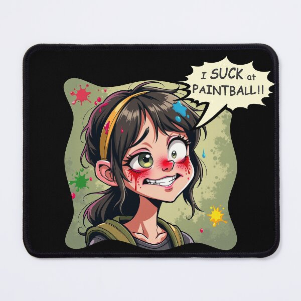 Item preview, I suck at paintball - Funny cartoon design designed and sold by Ian Matthews.