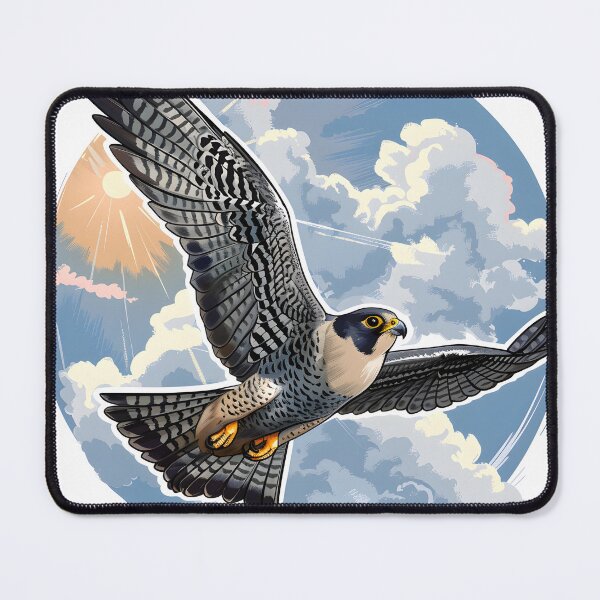 Item preview, Peregrine falcon in majestic flight. designed and sold by wonderisland.