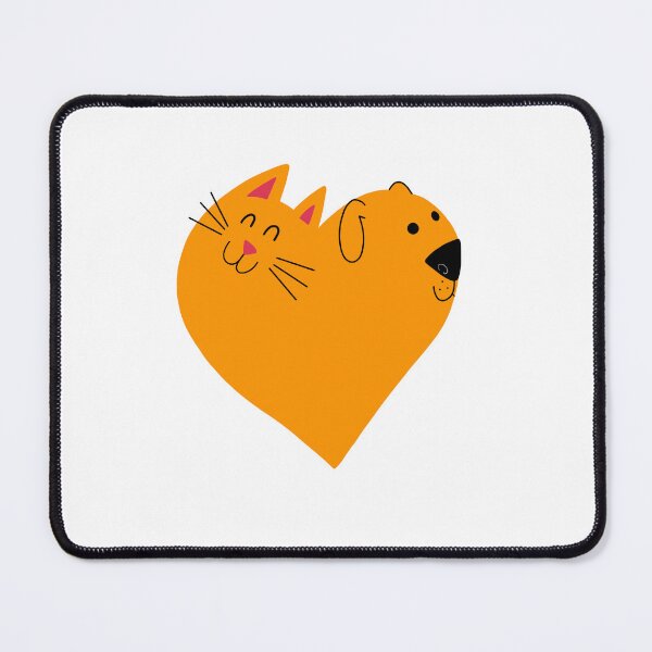 Item preview, Dog&cat in heart shape designed and sold by ArndtDesign.