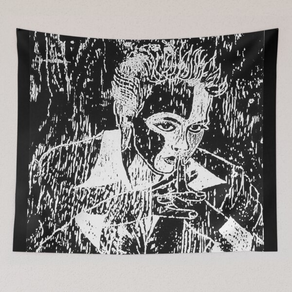 Item preview, Does Gray Matter? - Original woodcut, hand- pulled print, ink on paper designed and sold by Jamie  Taylor.
