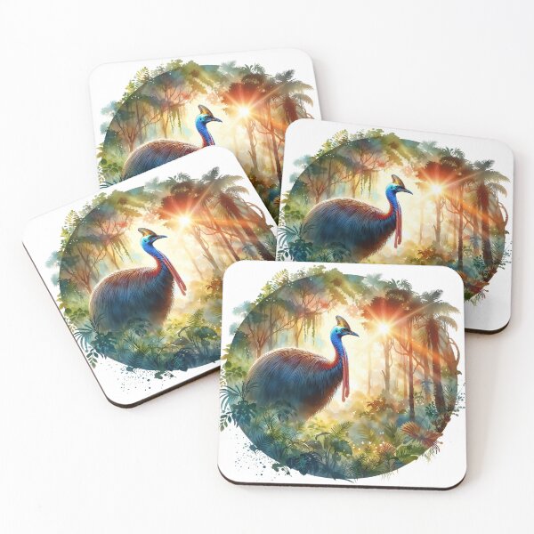 Item preview, Cassowary In A Tropical Rainforest designed and sold by RubisLeaf.