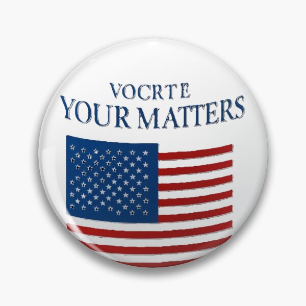 Item preview, Patriotic "Your Vote Matters" American Flag Design designed and sold by merve02shop.
