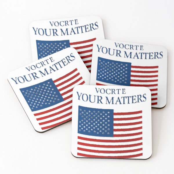 Item preview, Patriotic "Your Vote Matters" American Flag Design designed and sold by merve02shop.