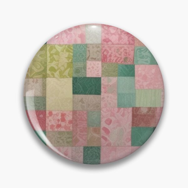 Aperçu de l'œuvre Patchwork rose et vert créée et vendue par GasconyPassion.