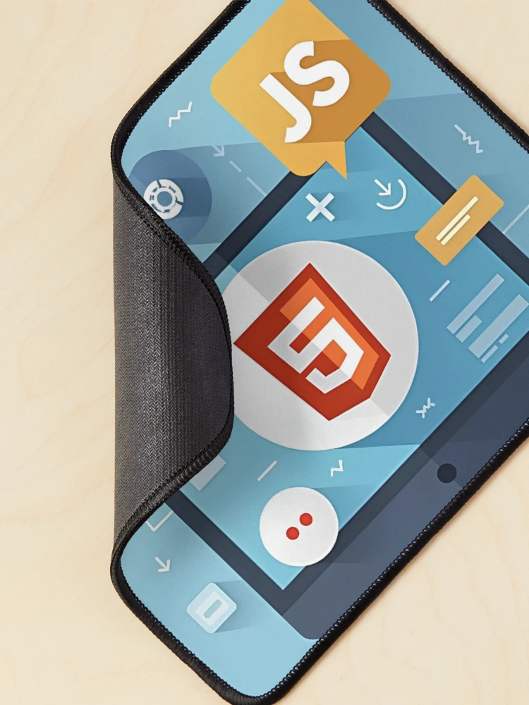 Thumbnail 2 of 5, Mouse Pad, Web Development Essentials: HTML5 and JavaScript designed and sold by Mido-artister.