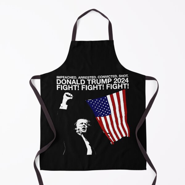 Item preview, Donald Trump 2024 - Fight! Fight! Fight! (with American flag) designed and sold by Dusty-BlackFox.