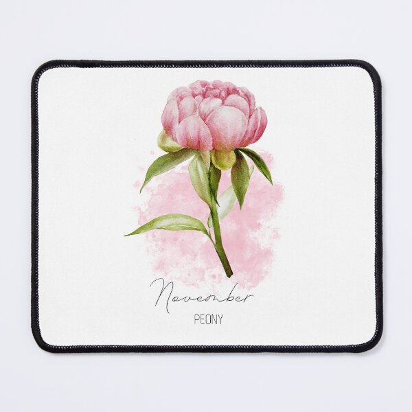 Item preview, Peony, November birthday, November birth flower, peony flower, pink flowers designed and sold by lagunaklein.