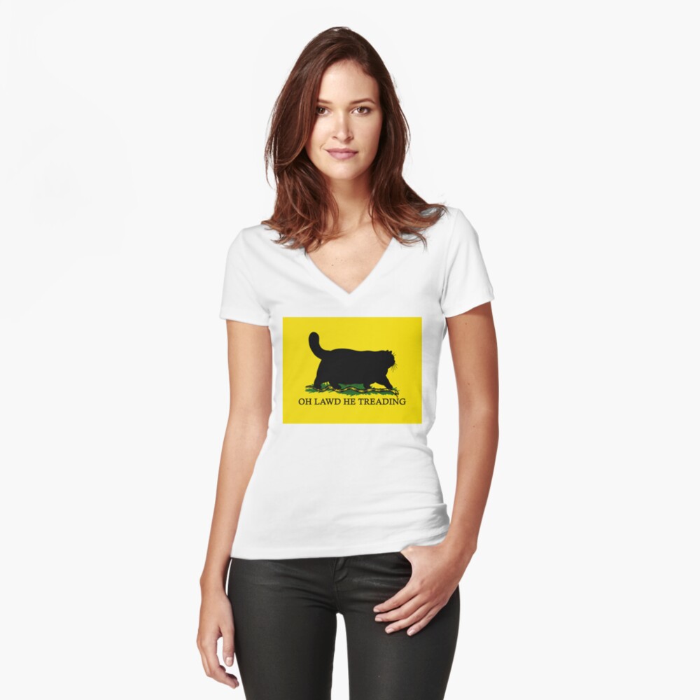Item preview, Fitted V-Neck T-Shirt designed and sold by kilkennycat.
