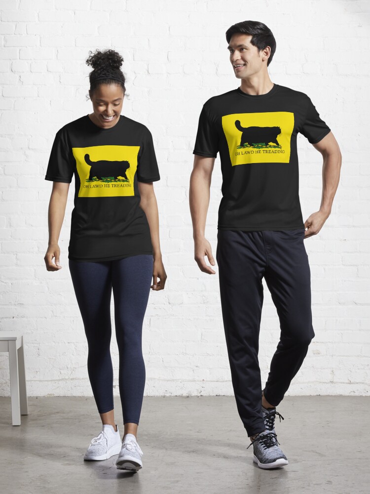 Thumbnail 1 of 7, Active T-Shirt, Oh Lawd He Treading designed and sold by kilkennycat.