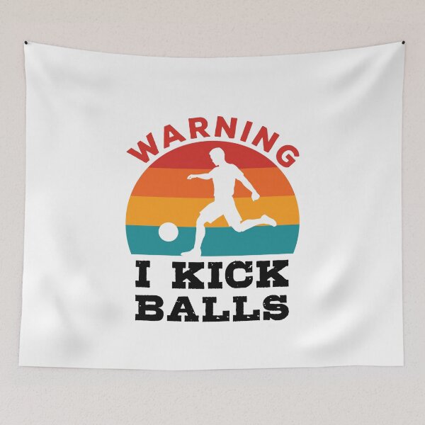 Item preview, Warning I Kick Balls Kickball Player designed and sold by jaygo.