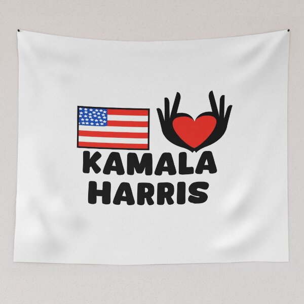 Item preview, Heart Hand - America - Kamala Harris - American Flag designed and sold by vibeno1.
