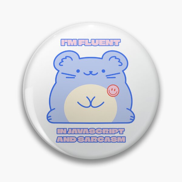 Item preview, I'm Fluent in Javascript and Sarcasm - Cute Coder designed and sold by Circle-Cats.