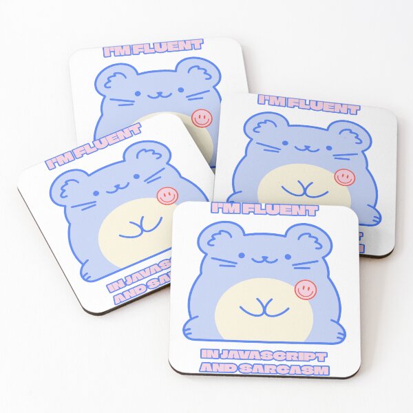 Item preview, I'm Fluent in Javascript and Sarcasm - Cute Coder designed and sold by Circle-Cats.
