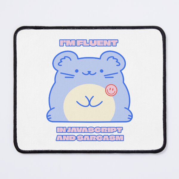 Item preview, I'm Fluent in Javascript and Sarcasm - Cute Coder designed and sold by Circle-Cats.
