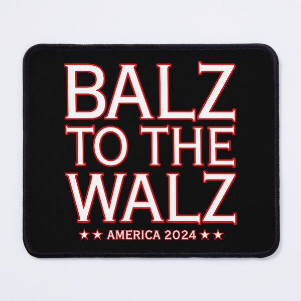 Item preview, Balz to the Walz (red white on black) designed and sold by Thelittlelord.