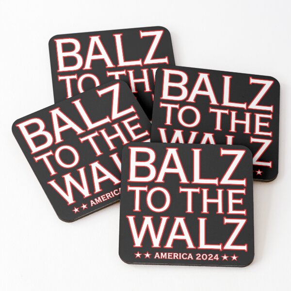 Item preview, Balz to the Walz (red white on black) designed and sold by Thelittlelord.