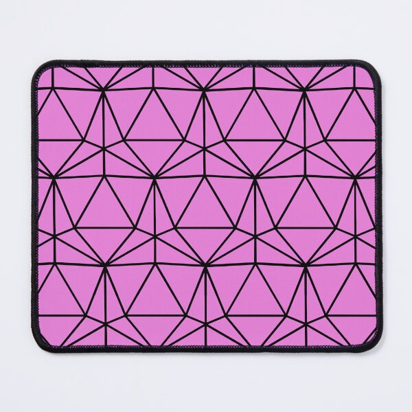 Item preview, Rose and Black Dodecahedron DND TTRPG Repeating Pattern designed and sold by ReverieFab.