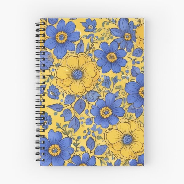 Item preview, Yellow with blue flowers designed and sold by GasconyPassion.