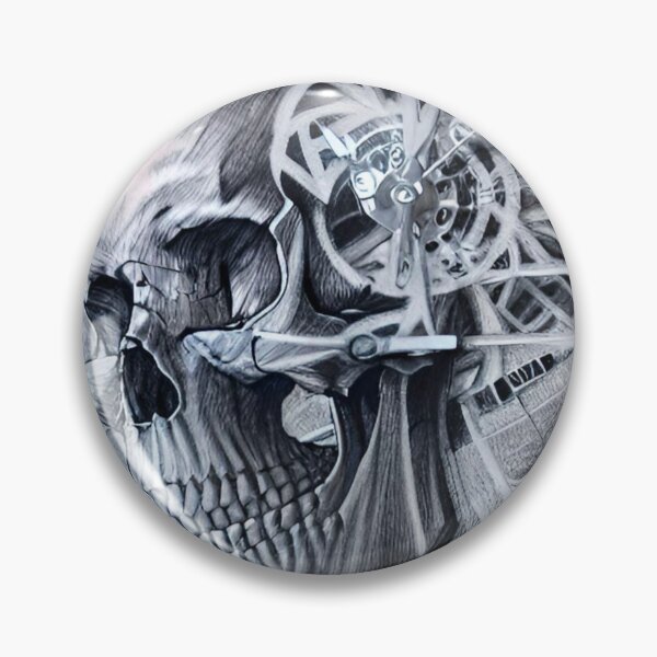 Item preview, Mechanical  Skull Sketch  designed and sold by MatrixTattoo.