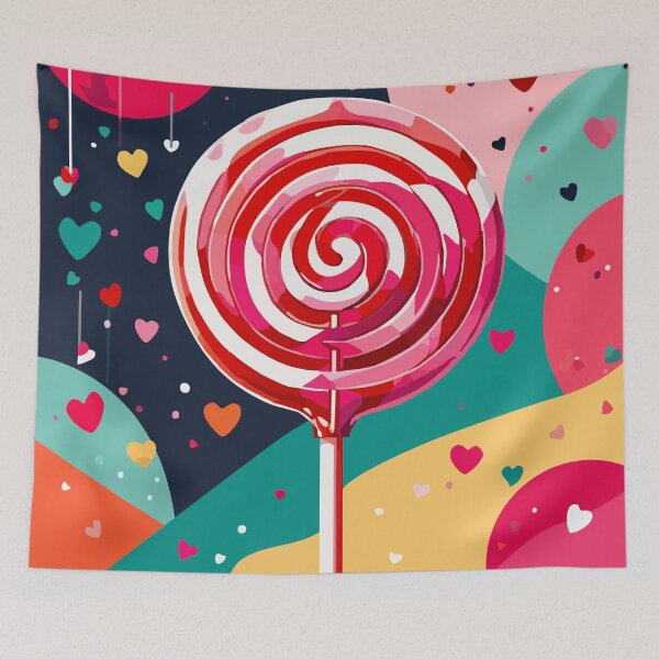 Item preview, Candy Crush With The Pinky Lollipop Bliss designed and sold by CrazySweets.