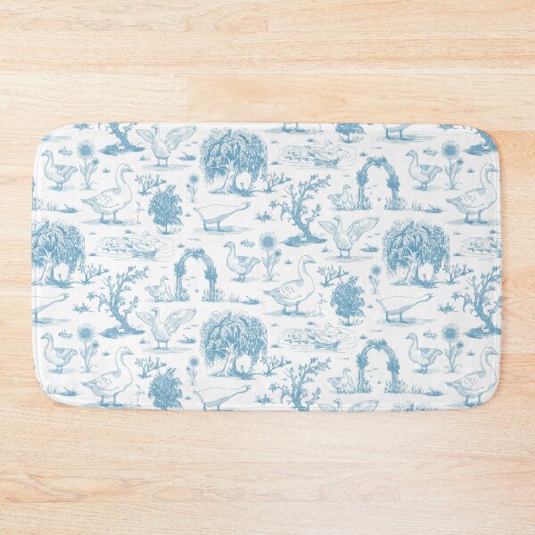 Item preview, Goose Toile de Jouy French Country Blue on White designed and sold by Brittany Lane Allen.