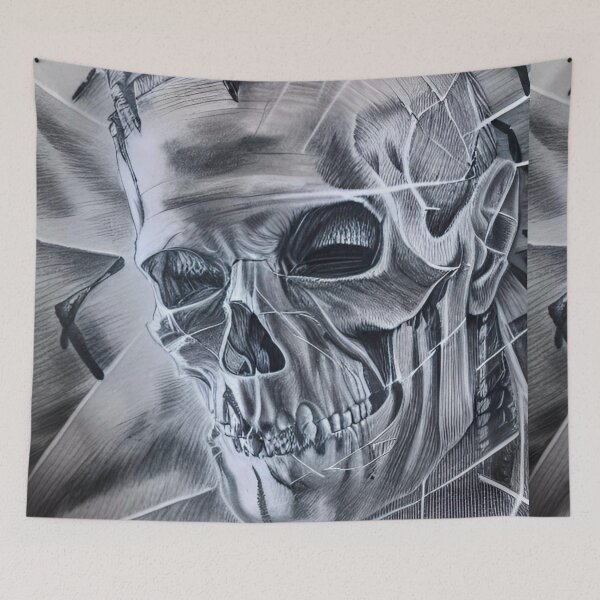 Item preview, Franken Skull Sketch  designed and sold by MatrixTattoo.