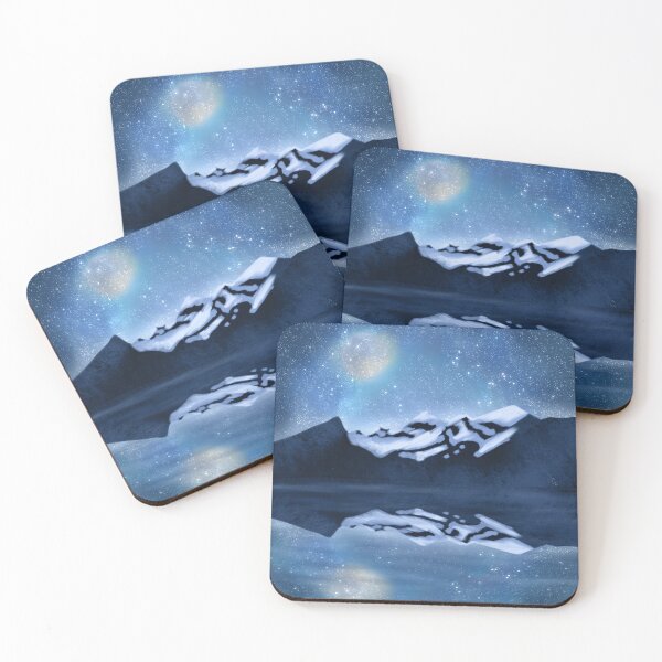 Item preview, Starry Night Over Snowy Peaks designed and sold by Landscapes-LD.