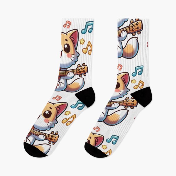 Item preview, Cute Cat Playing Guitar with Joy designed and sold by Chokhdi289shop.