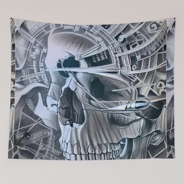 Item preview, Mechanical  Skull Sketch  designed and sold by MatrixTattoo.