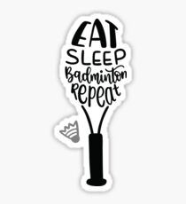 East Sleep Badminton Repeat Sticker