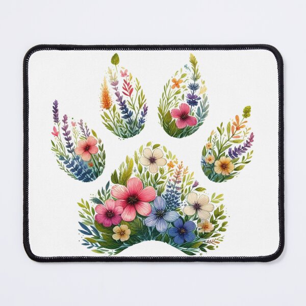 Item preview, Flowers Pawprint designed and sold by erkinmaddison.