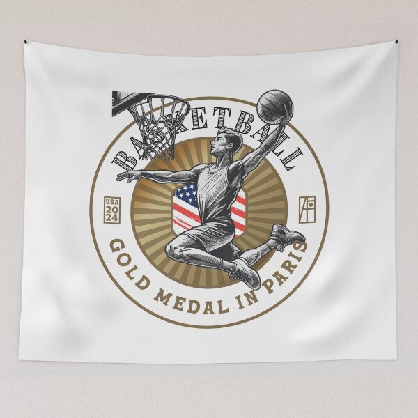 Item preview, 2024 - USA - BASKETBALL - GOLD MEDAL - PARIS - 2 designed and sold by ArtProjectShop.