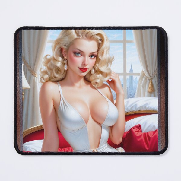 Item preview, Vintage Pin Up Girl Illustration In A One Piece Swimsuit Mesmerizing AI Concept Art by Xzendor7 designed and sold by Xzendor7 Digital Art Creations.
