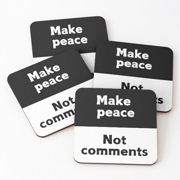 Item preview, Make peace, not comments. designed and sold by Evie Gerontis.