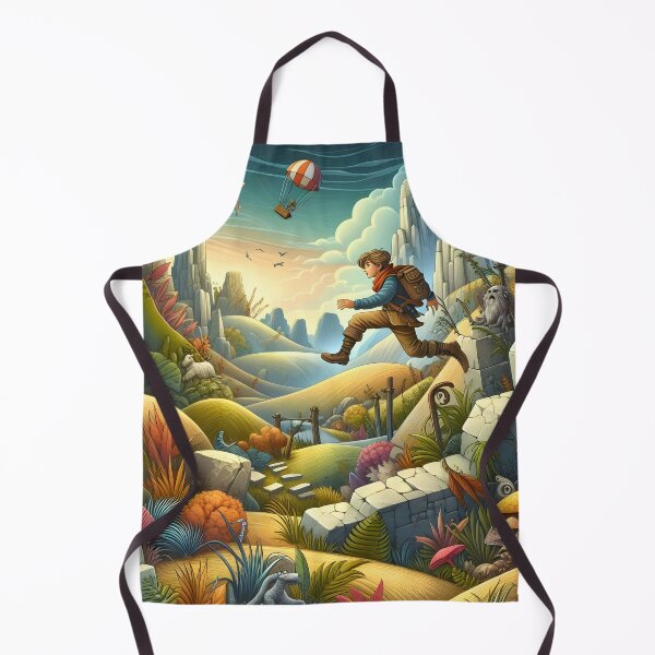 Aperçu de l'œuvre Aventure abstraite dans un pays magique : une œuvre d'art fantastique enchanteresse créée et vendue par PandaTShirtShop.
