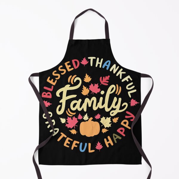 Item preview, Grateful Family Thanksgiving Blessed Thankful designed and sold by Quirky Shirts.