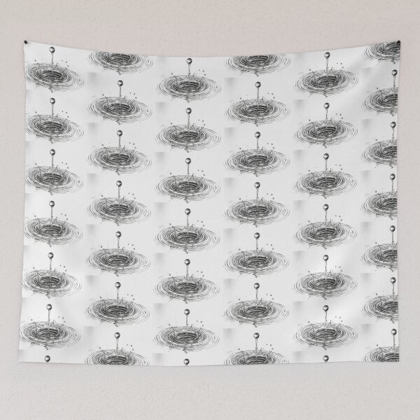 Item preview, Ripples of Change, Captured in a Moment - Black and White Water Drop designed and sold by ljgift.