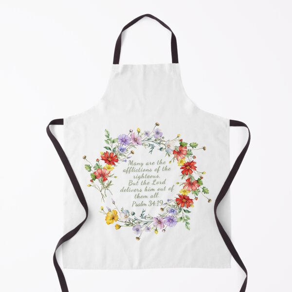 Item preview, Psalm 34:19 - Many are the afflictions of the righteous, But the Lord delivers him out of them all. designed and sold by FlutterByH.