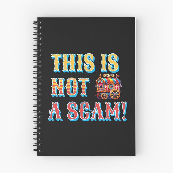 Item preview, This Is Not a Scam!" Circus-Inspired Design - Bold and Quirky designed and sold by SportyAndArtful.