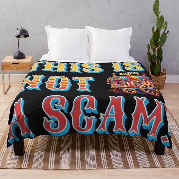 Item preview, This Is Not a Scam!" Circus-Inspired Design - Bold and Quirky designed and sold by SportyAndArtful.