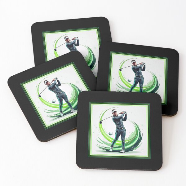 Item preview, Modern Green Hi Tech golf swing shirt logo designed and sold by Ian Matthews.