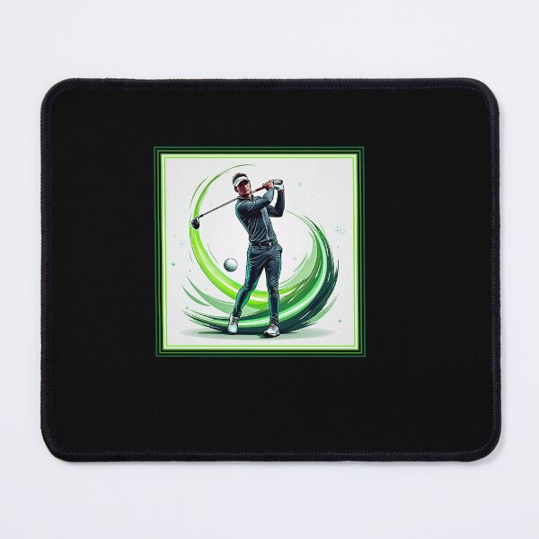 Item preview, Modern Green Hi Tech golf swing shirt logo designed and sold by Ian Matthews.
