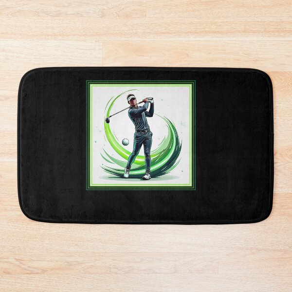 Item preview, Modern Green Hi Tech golf swing shirt logo designed and sold by Ian Matthews.